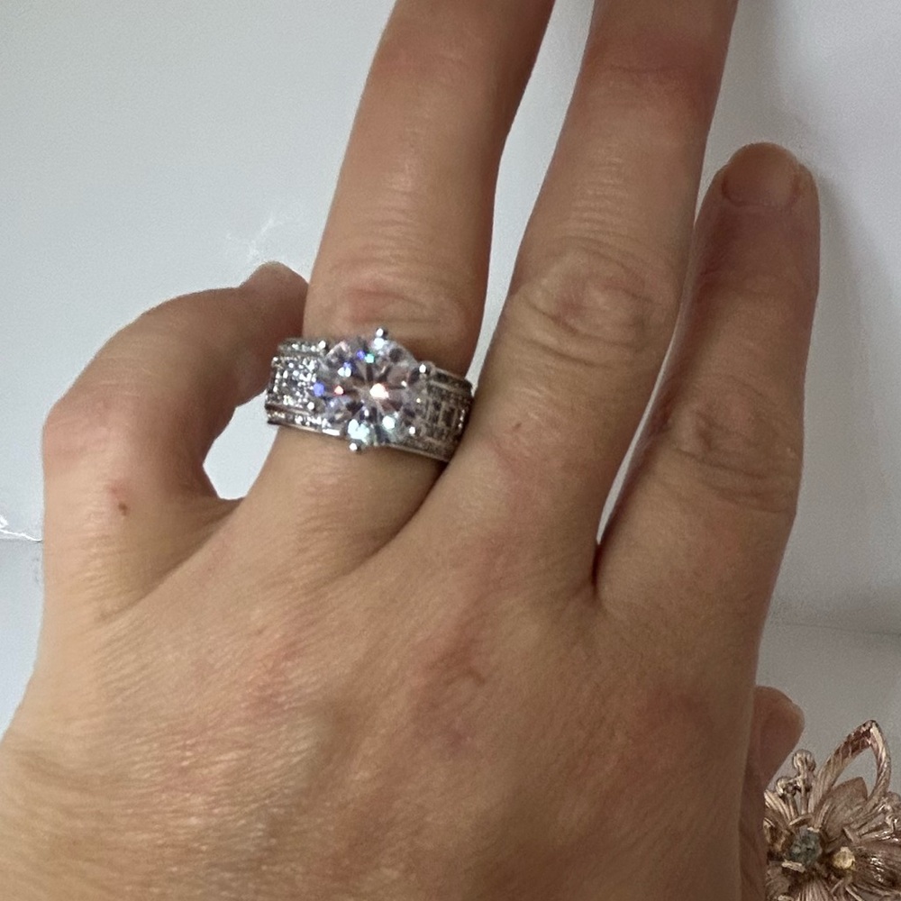 Sterling Silver thick band ring